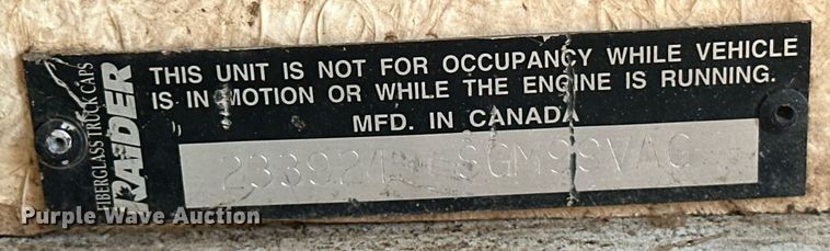 image for item EJ4890 Raider  bed topper