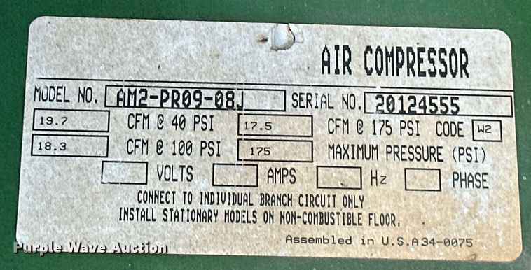 image for item EJ4913 (2) air compressors 