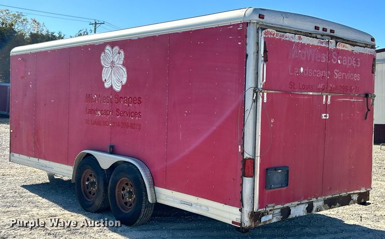 image for item EK3475 2002 Wells Cargo enclosed cargo trailer