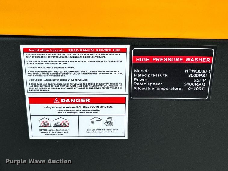 image for item EK3507 AGT Industrial HPW3000-1 pressure washer