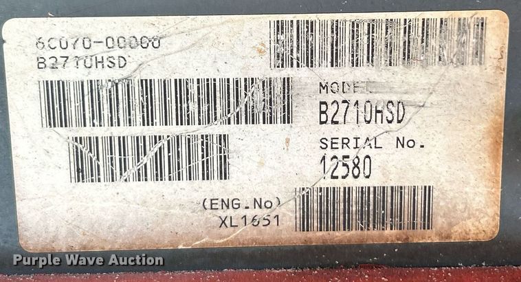 image for item EK3509 Kubota  B2710HSD MFWD tractor