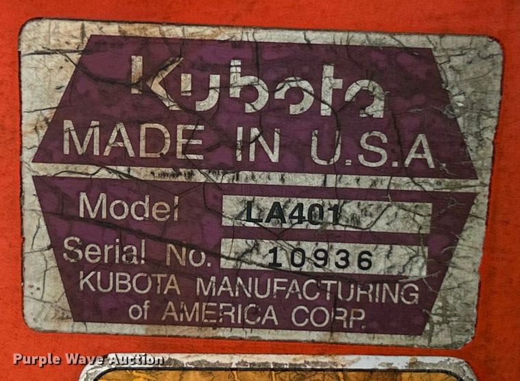 image for item EK3509 Kubota  B2710HSD MFWD tractor