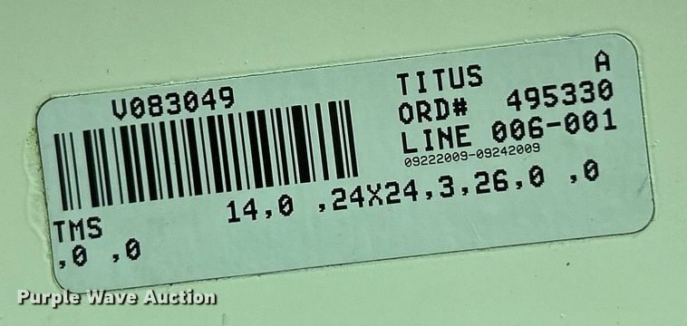 image for item EK3516 Titus TMS ceiling HVAC diffusers 