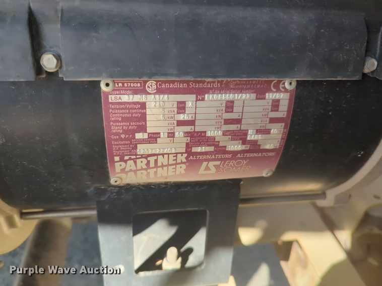 image for item EQ2277 1998 Ingersoll Rand  L64MH light plant