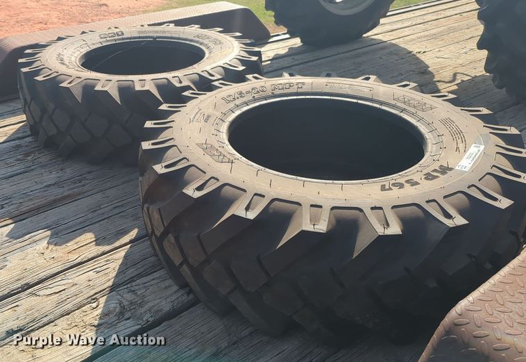 image for item EQ2332 (2) BKT MP567 12.5-20MPT tires