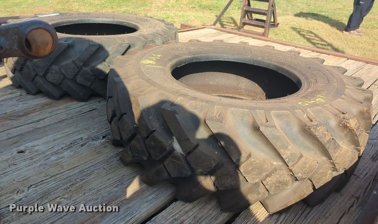 image for item EQ2332 (2) BKT MP567 12.5-20MPT tires