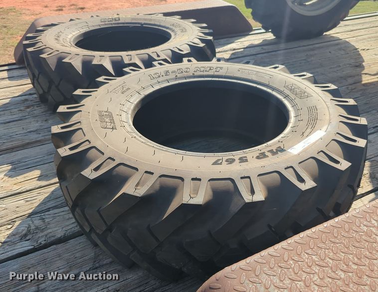 image for item EQ2332 (2) BKT MP567 12.5-20MPT tires