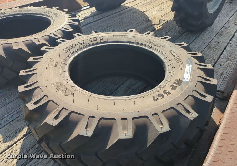 image for item EQ2332 (2) BKT MP567 12.5-20MPT tires