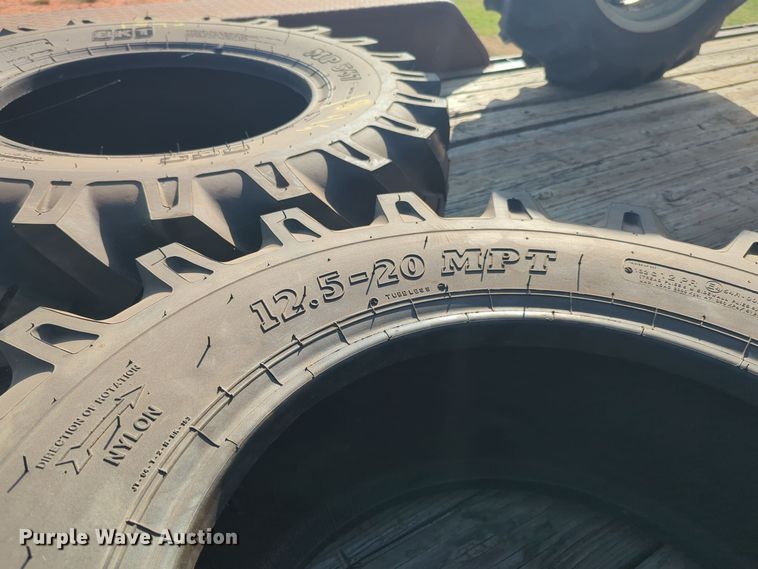image for item EQ2332 (2) BKT MP567 12.5-20MPT tires