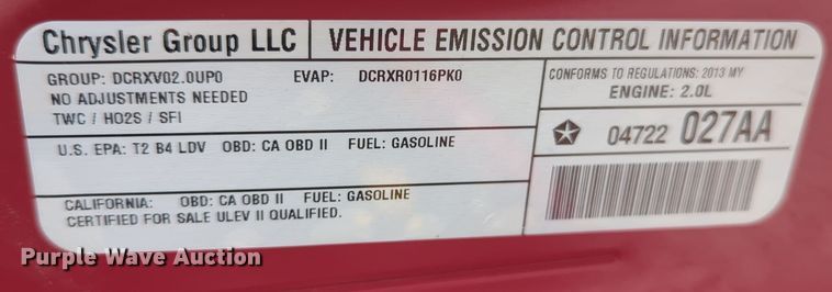 image for item EQ2335 2013 Dodge Dart 