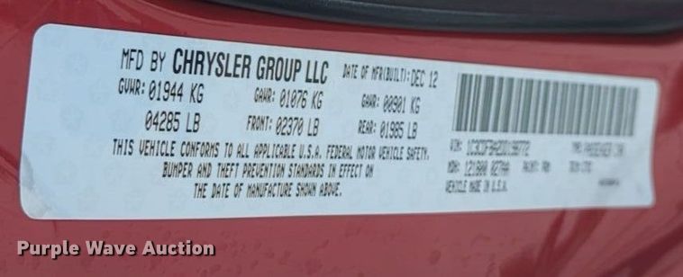 image for item EQ2335 2013 Dodge Dart 