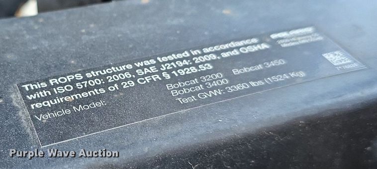 image for item IO9994 2013 Bobcat 3400 utility vehicle