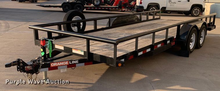 image for item JT9681 2020 Contract Manufacturing Orange Line TU10 utility trailer