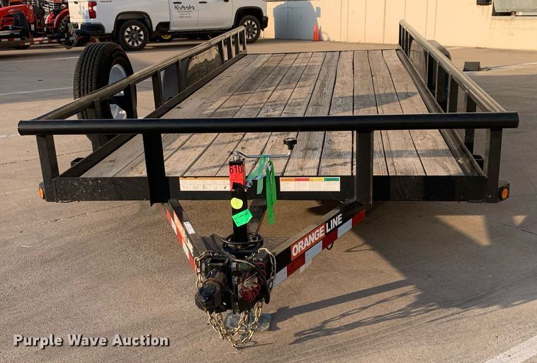 image for item JT9681 2020 Contract Manufacturing Orange Line TU10 utility trailer