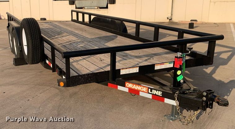 image for item JT9681 2020 Contract Manufacturing Orange Line TU10 utility trailer