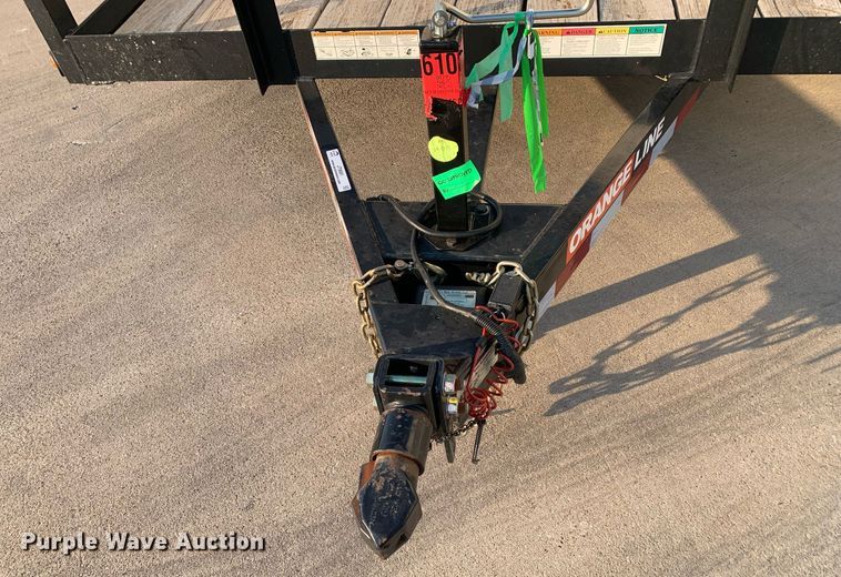 image for item JT9681 2020 Contract Manufacturing Orange Line TU10 utility trailer