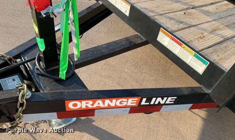 image for item JT9681 2020 Contract Manufacturing Orange Line TU10 utility trailer