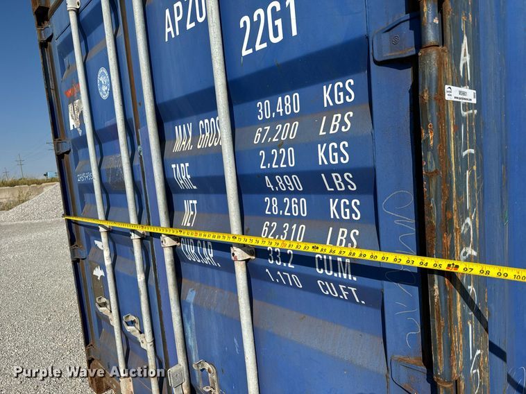 image for item MS9801 2007 CIMC CF20C-105A shipping container 