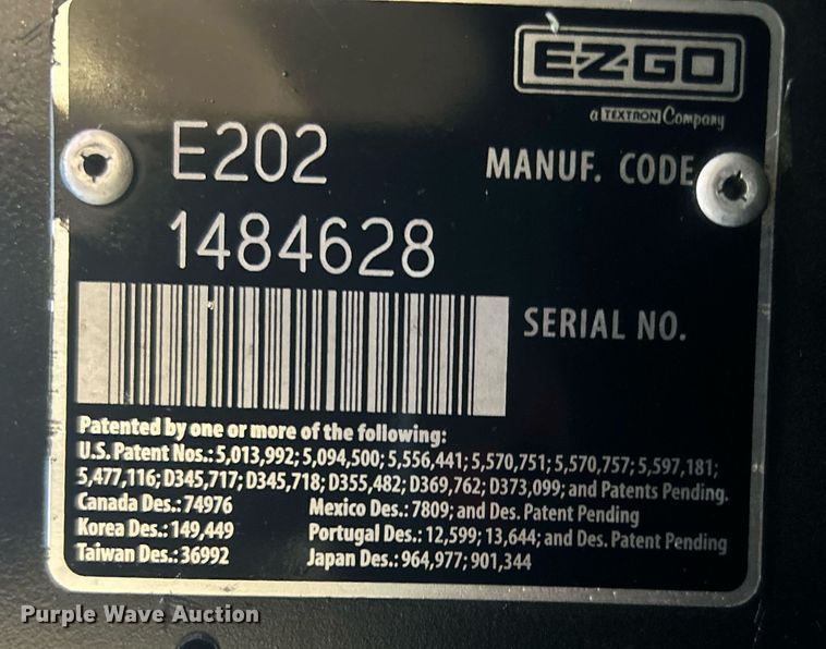 image for item NO9500 EZ-GO golf cart