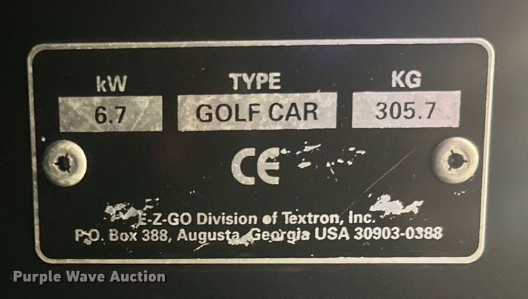 image for item NO9502 EZ-GO golf cart