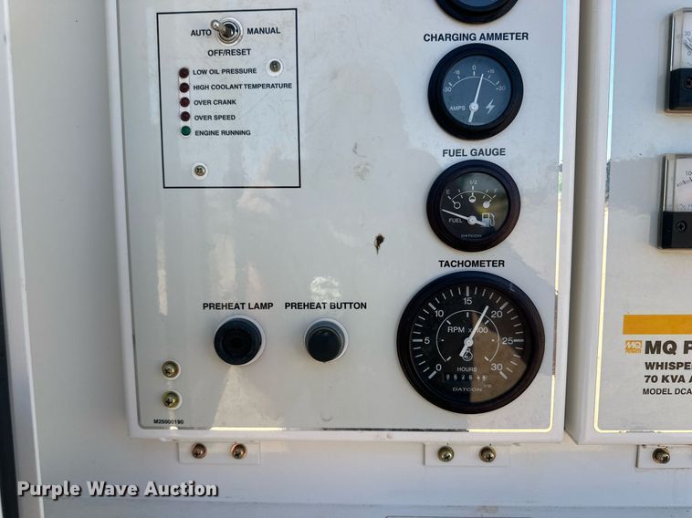 image for item DD3349 Whisperwatt DCA-70SSIU generator