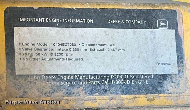 image for item DD3381 John Deere 210LE landscape tractor