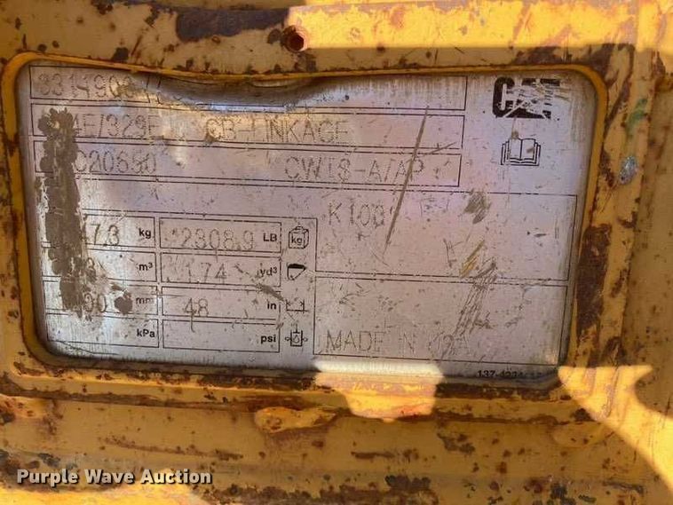 image for item DI6280 2018 Caterpillar 335FL CR excavator