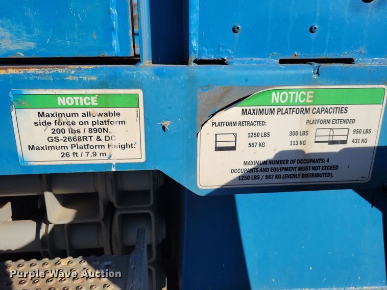 image for item DN3590 2008 Genie GS-2668 RT scissor lift