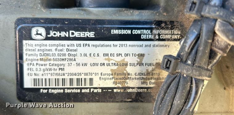 image for item DO7565 2013 John Deere 324J wheel loader