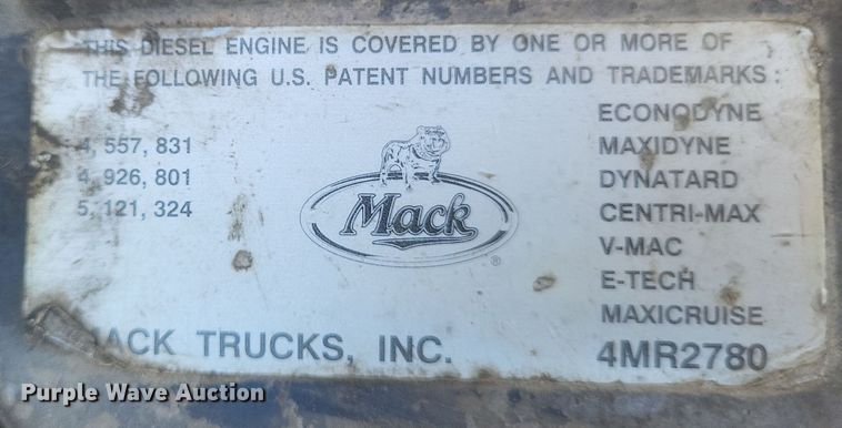 image for item DQ3708 2003 Mack RD688S dump truck