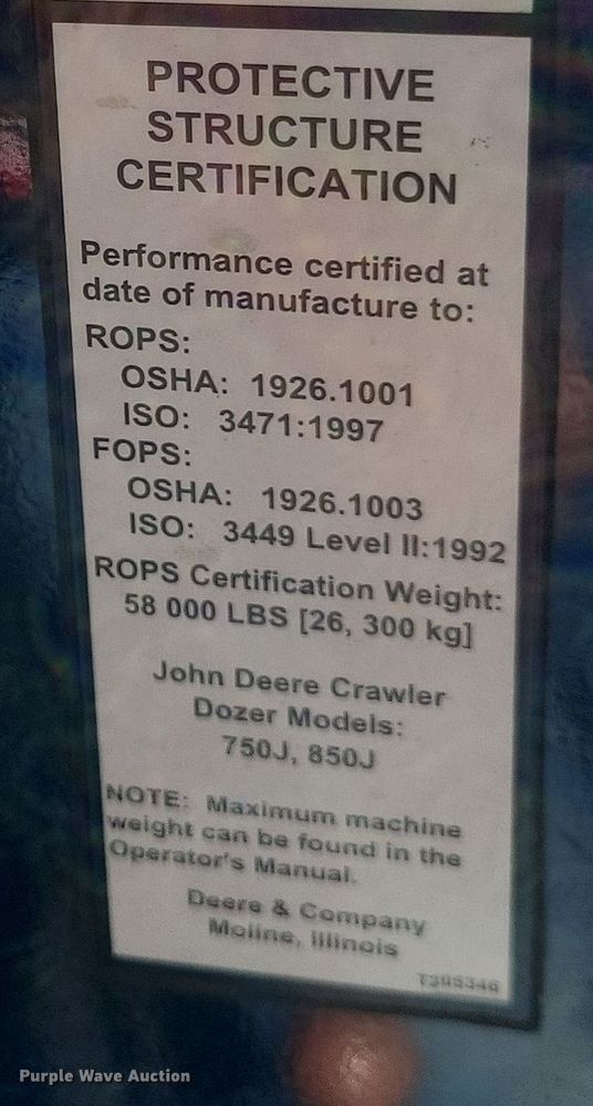 image for item DQ3711 2011 John Deere   750J LGP dozer