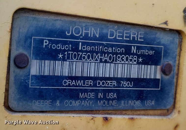 image for item DQ3711 2011 John Deere   750J LGP dozer