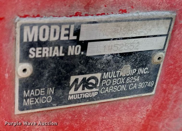 image for item DR2611 Multiquip MC94SH8  concrete mixer 