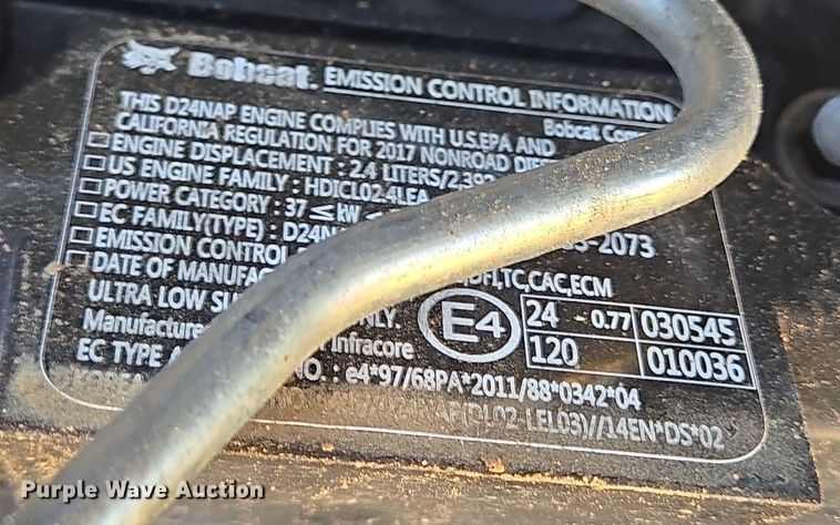 image for item DT5310 2017 Bobcat  T630 skid steer loader