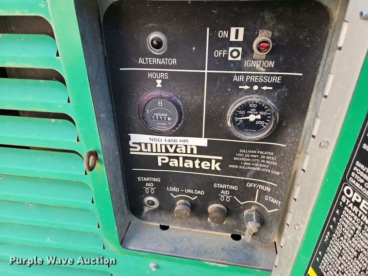 image for item DT7516 1990 Sullivan D185 air compressor