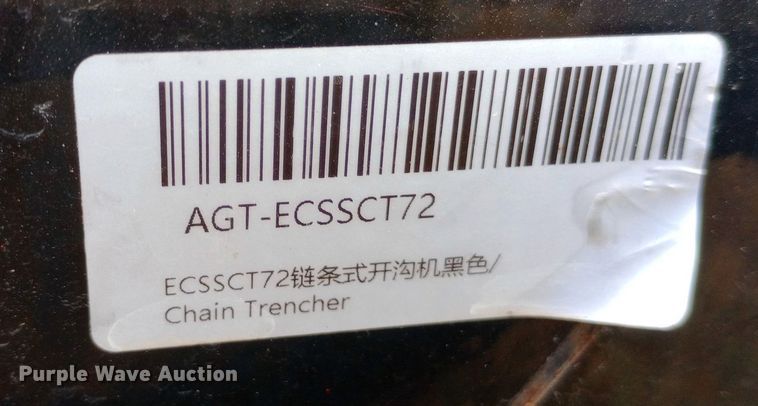 image for item DW0777 AGT skid steer trencher