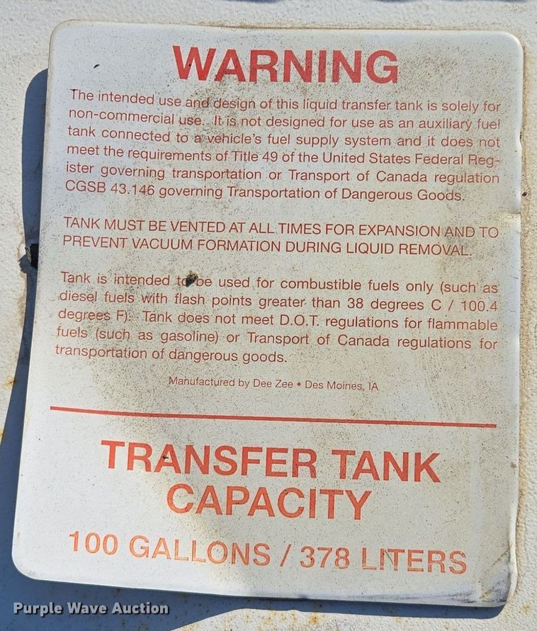 image for item DW2516 (2) fuel tanks 