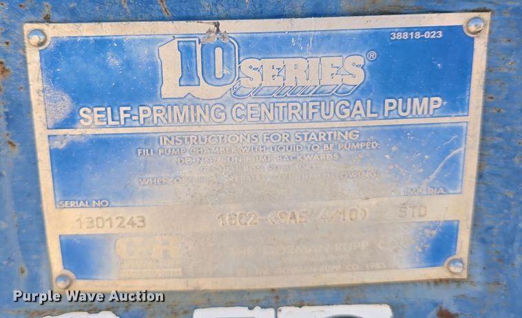 image for item DW3752 Gorman Rupp 18CZ-F5L irrigation pump