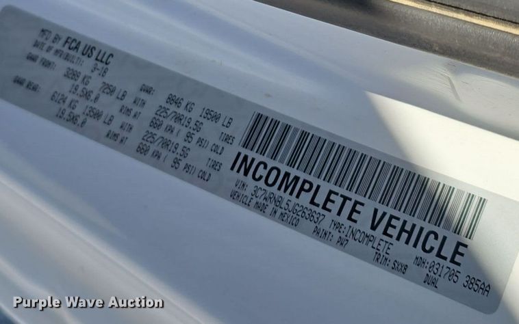 image for item DW3815 2018 Dodge Ram 5500HD utility / service truck