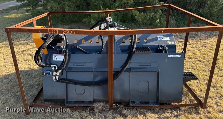 image for item DX3523 2023 Land Honor  LR-12-72W skid steer landscape rake