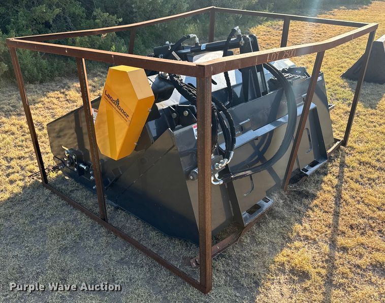 image for item DX3523 2023 Land Honor  LR-12-72W skid steer landscape rake