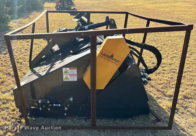 image for item DX3523 2023 Land Honor  LR-12-72W skid steer landscape rake