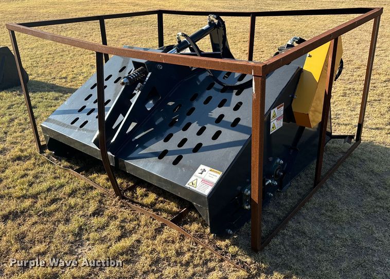 image for item DX3523 2023 Land Honor  LR-12-72W skid steer landscape rake