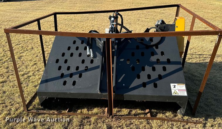 image for item DX3523 2023 Land Honor  LR-12-72W skid steer landscape rake