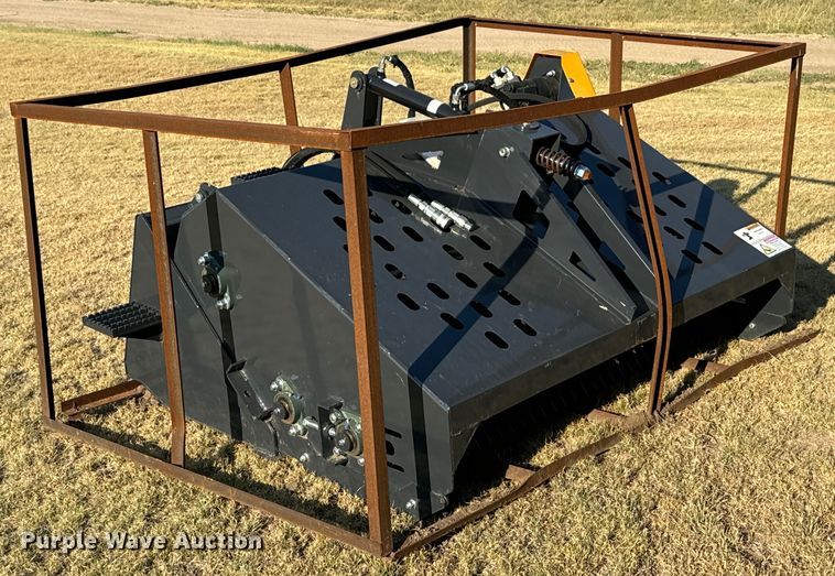 image for item DX3523 2023 Land Honor  LR-12-72W skid steer landscape rake