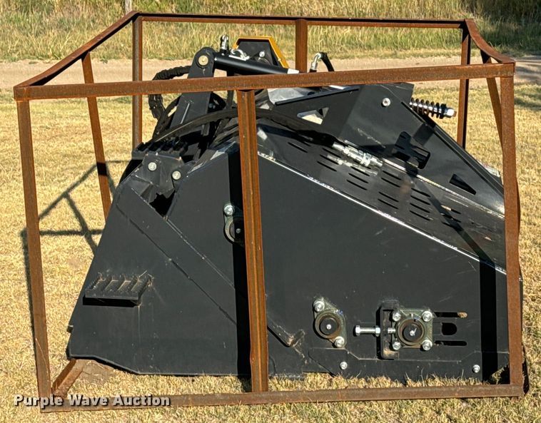 image for item DX3523 2023 Land Honor  LR-12-72W skid steer landscape rake