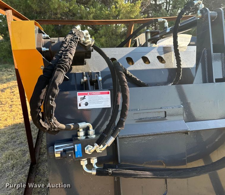 image for item DX3523 2023 Land Honor  LR-12-72W skid steer landscape rake