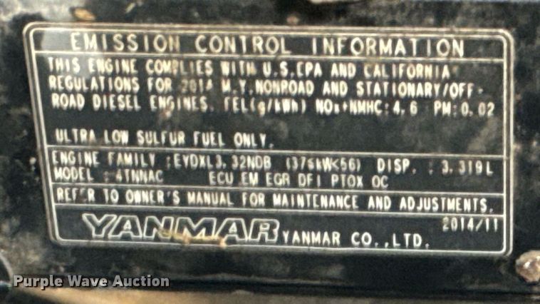 image for item DX3634 2015 John Deere 320E skid steer loader