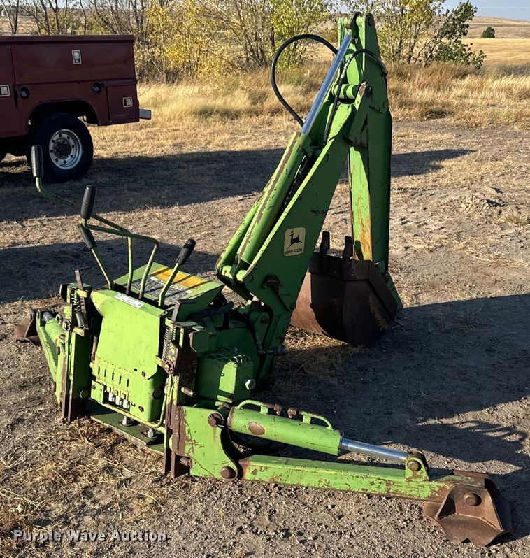 image for item DX3713 John Deere skid steer backhoe