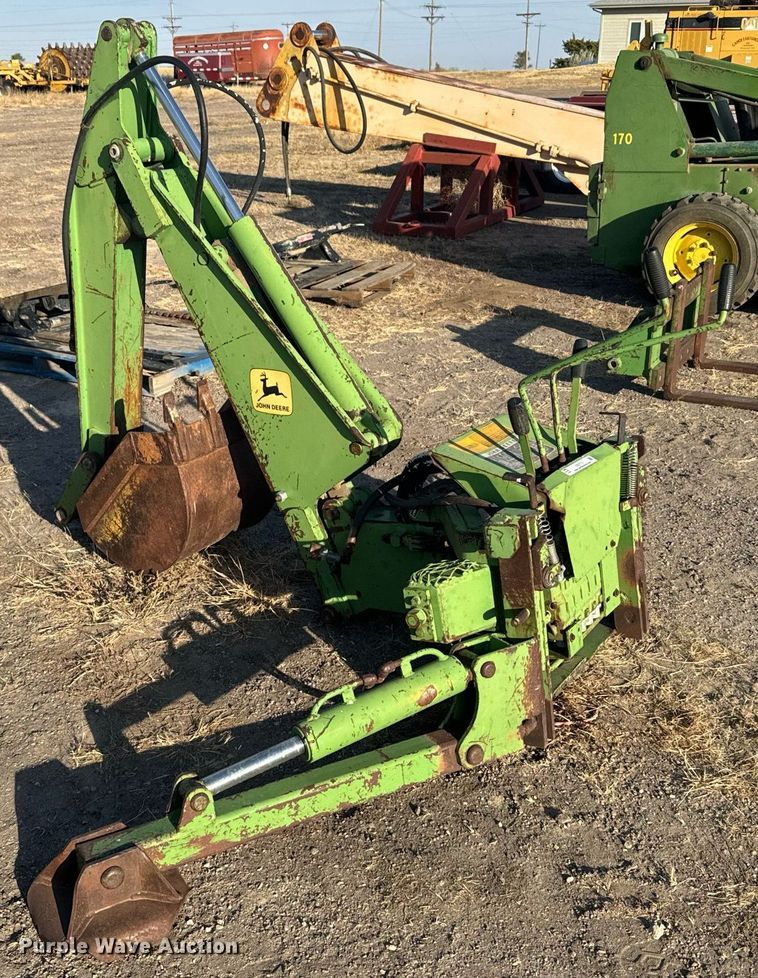 image for item DX3713 John Deere skid steer backhoe